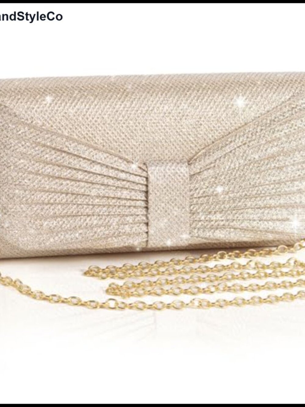 Evening Bag Clutch Purse for Women Formal Wedding Party Handbag Detachable Chain